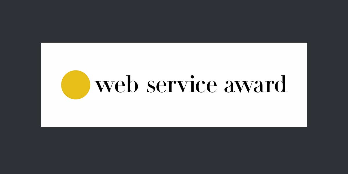 Web Service Award